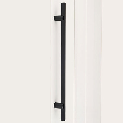 Two-Tone Slim Bar Cabinet Pulls for Wardrobes