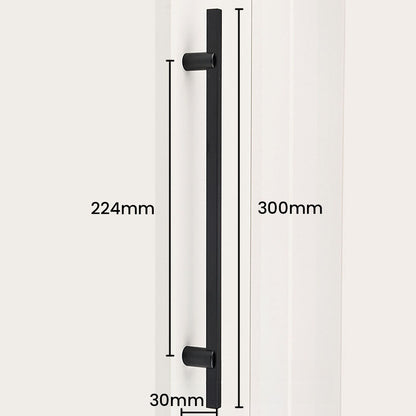 Two-Tone Slim Bar Cabinet Pulls for Wardrobes