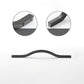 Zinc Alloy Curved Wave Cabinet Handles, Pulls, and Knobs