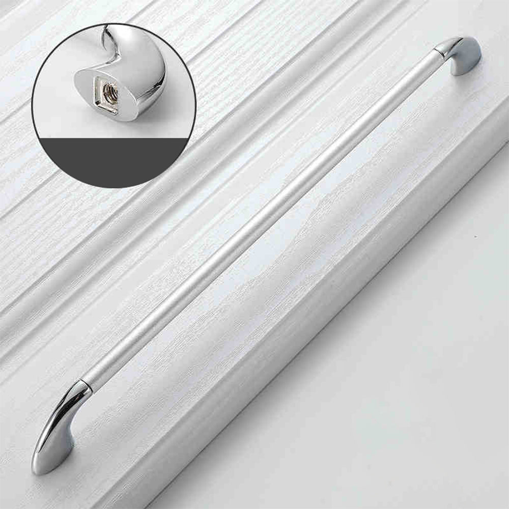 Round Bar Cabinet Pulls with Curved Tapered Feet
