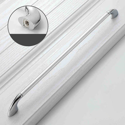 Round Bar Cabinet Pulls with Curved Tapered Feet