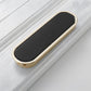Hidden Recessed Cabinet Pulls with Black Inset