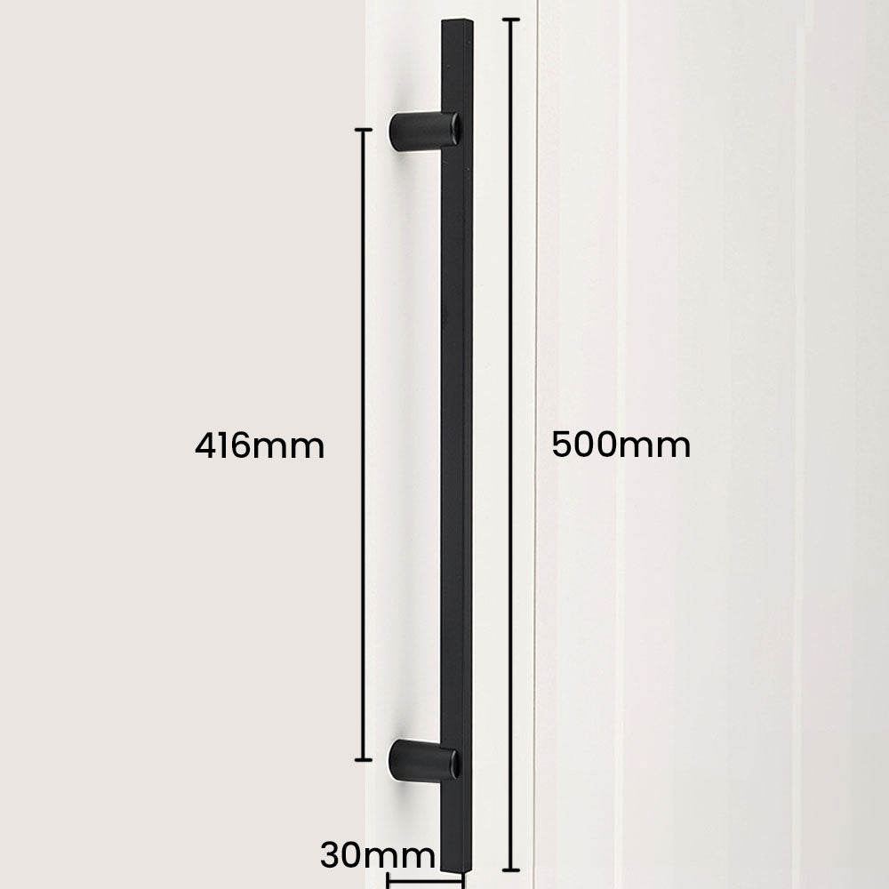 Two-Tone Slim Bar Cabinet Pulls for Wardrobes