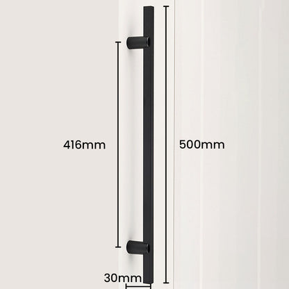 Two-Tone Slim Bar Cabinet Pulls for Wardrobes