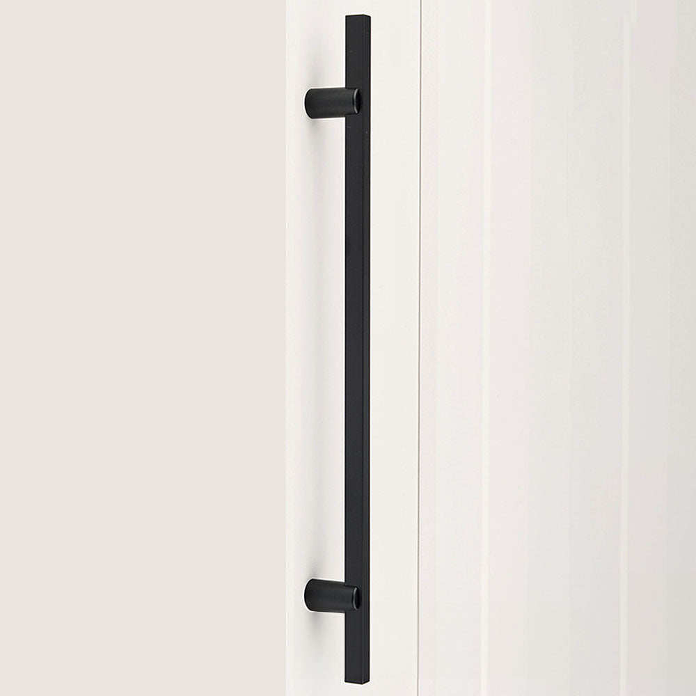 Two-Tone Slim Bar Cabinet Pulls for Wardrobes