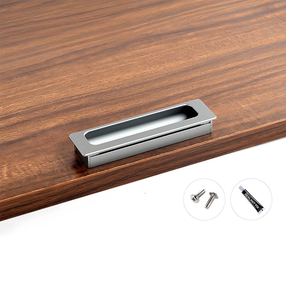 Long Aluminum Recessed Finger Pulls