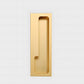 Recessed Cabinet Pulls with Offset Finger Grip