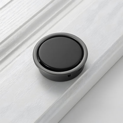 Hidden Recessed Cabinet Pulls with Black Inset