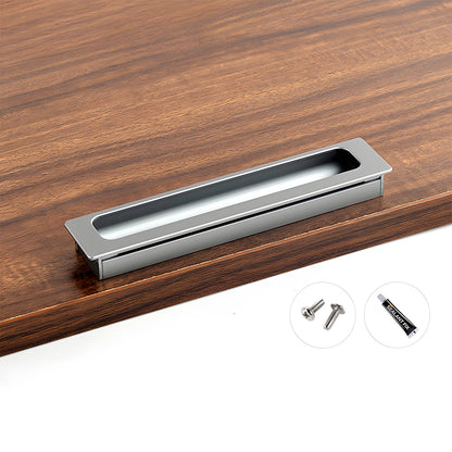 Long Aluminum Recessed Finger Pulls