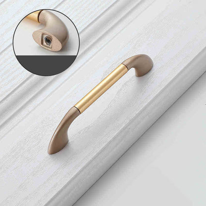 Round Bar Cabinet Pulls with Curved Tapered Feet