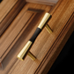 Vintage Brass and Wood Cabinet Pulls for Cabinets and Drawers