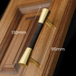 Vintage Brass and Wood Cabinet Pulls for Cabinets and Drawers