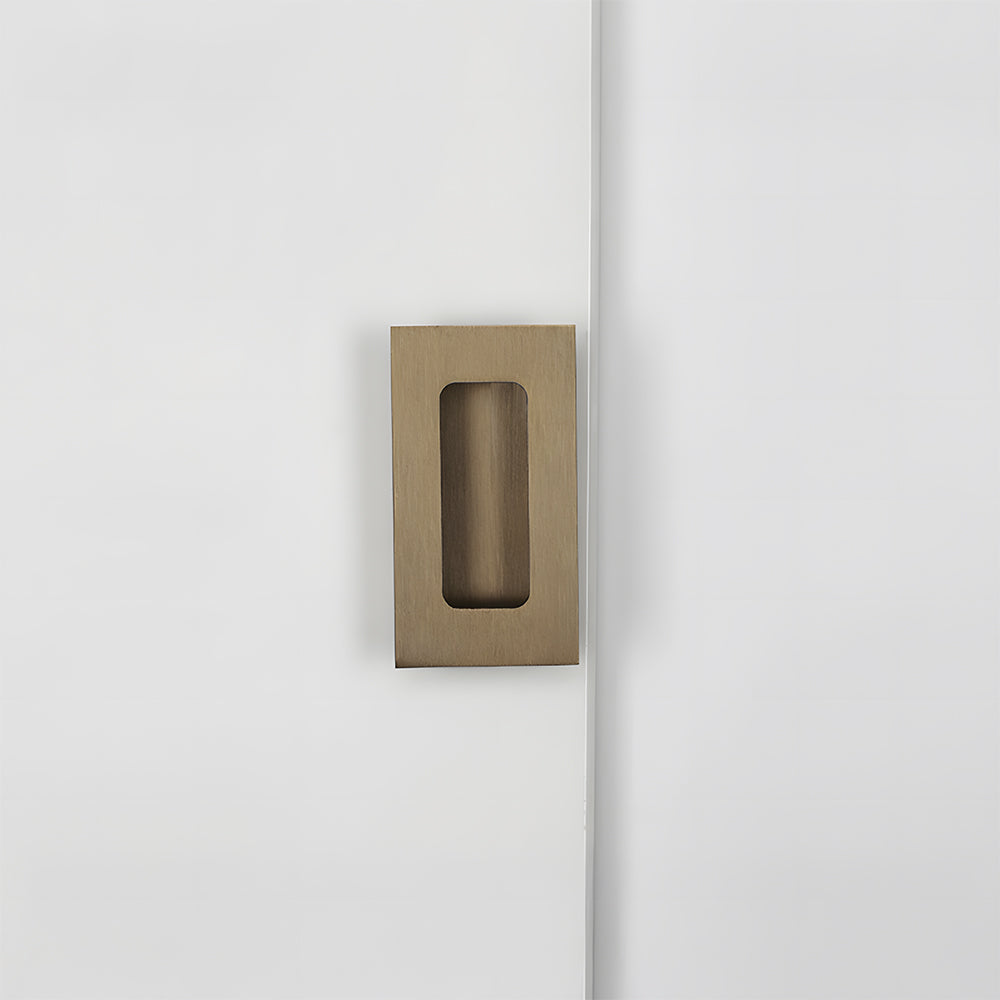 Rectangular Aluminum Recessed Finger Pulls