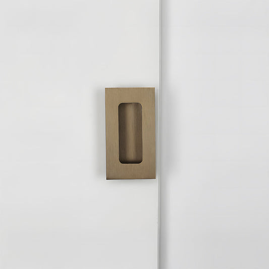 Rectangular Aluminum Recessed Finger Pulls