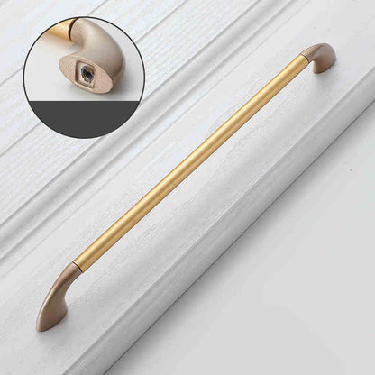 Round Bar Cabinet Pulls with Curved Tapered Feet