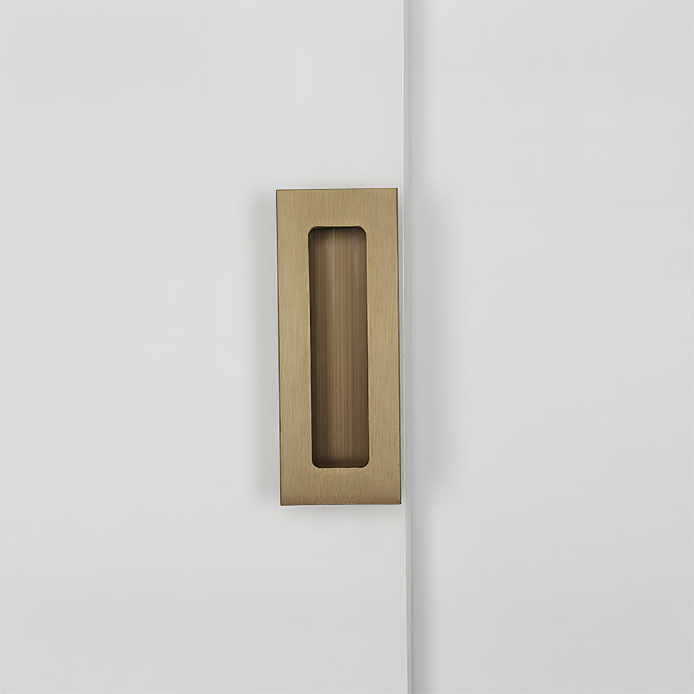 Rectangular Aluminum Recessed Finger Pulls