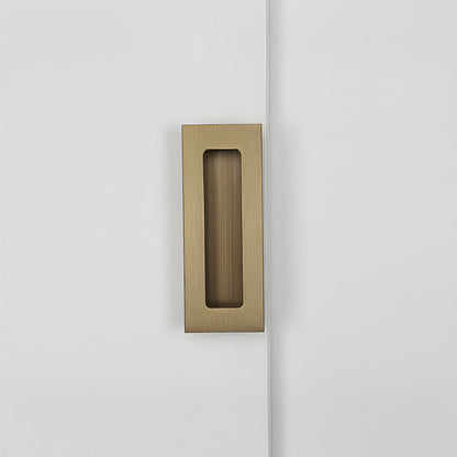 Rectangular Aluminum Recessed Finger Pulls