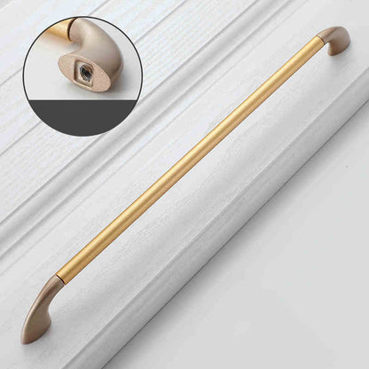 Round Bar Cabinet Pulls with Curved Tapered Feet