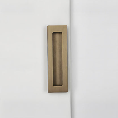 Rectangular Aluminum Recessed Finger Pulls
