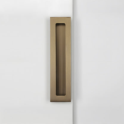 Rectangular Aluminum Recessed Finger Pulls