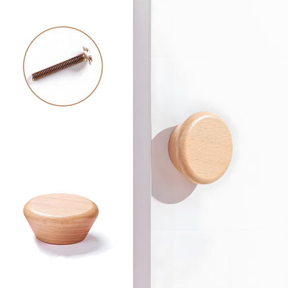 Beech Wood Cabinet Pulls and Round Cabinet Knob