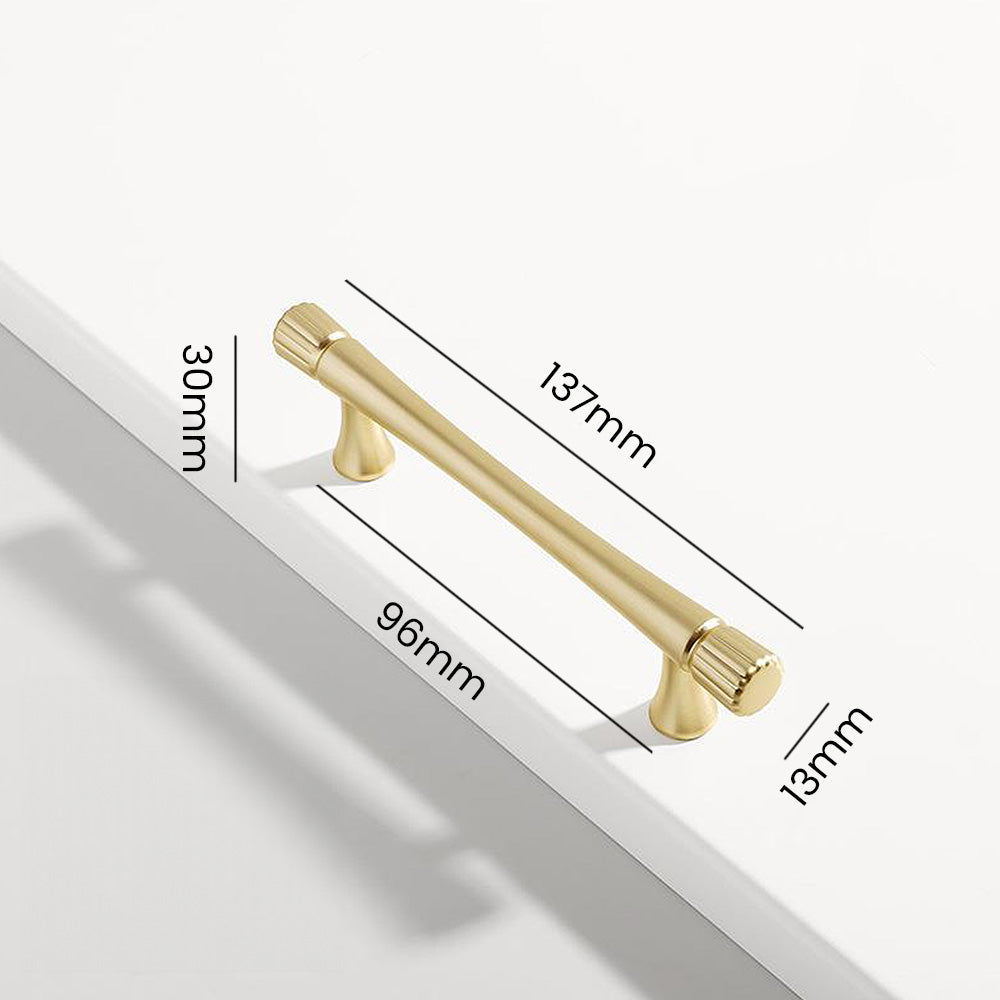 Fluted Detail Cabinet Pulls and Matching Knobs
