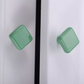 Colored Ceramic Square Single-Hole Cabinet Drawer Knobs