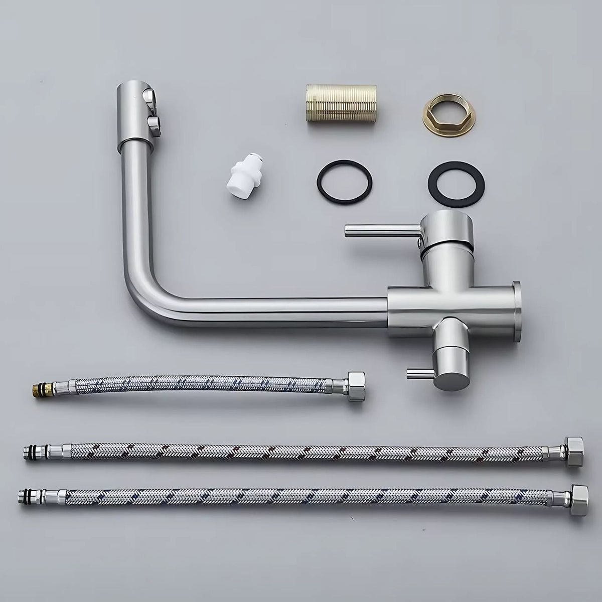 Selma Three-Way Kitchen Faucet with Filter Tap Reverse Osmosis Filters Compatible - What is included