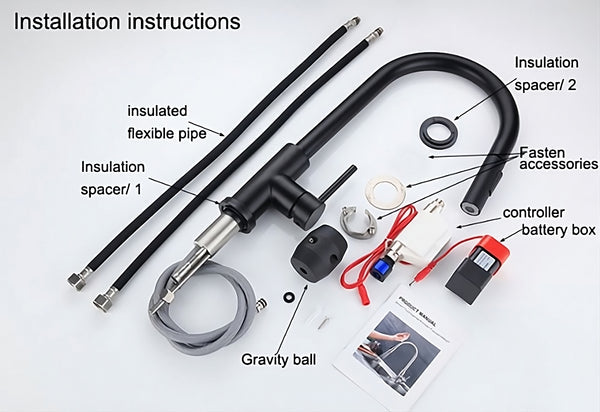 Senso Touch-Activated Pull-Down Kitchen Faucet - What is included