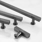 Ribbed Square Bar Cabinet Pulls and Drawer Handles