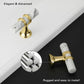 Marble Pattern T-Bar Cabinet Pulls with Gold Feet