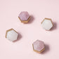Faceted Crystal Cabinet Pulls and Knobs, Brass / Copper Finish