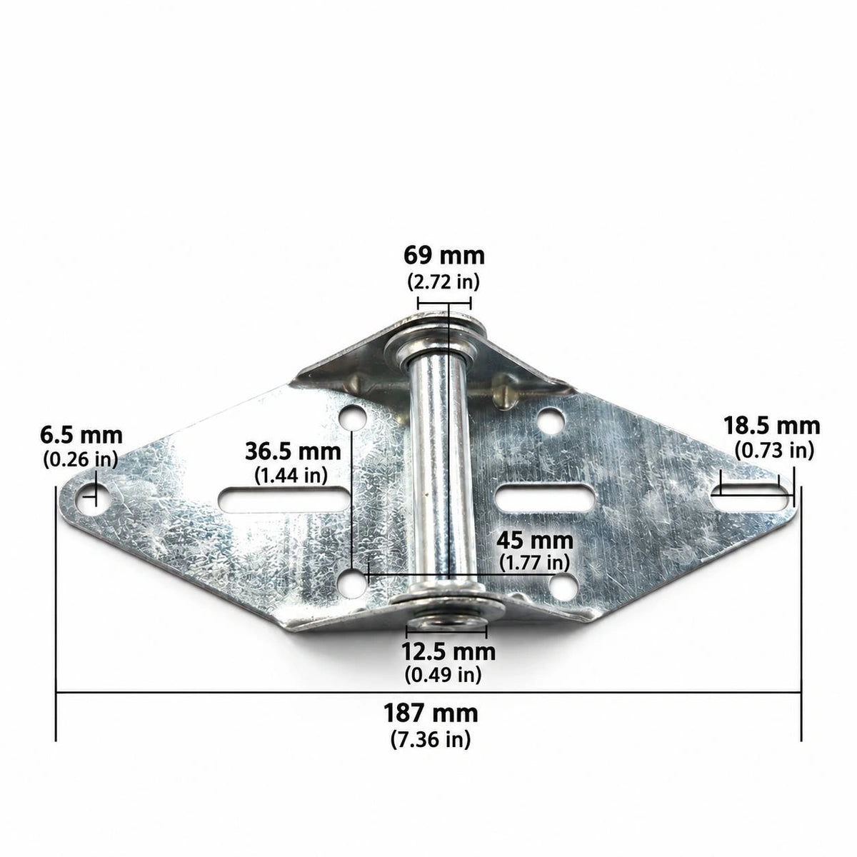 Sectional Garage Door Hinge, Zinc-Plated Steel Roller Bracket