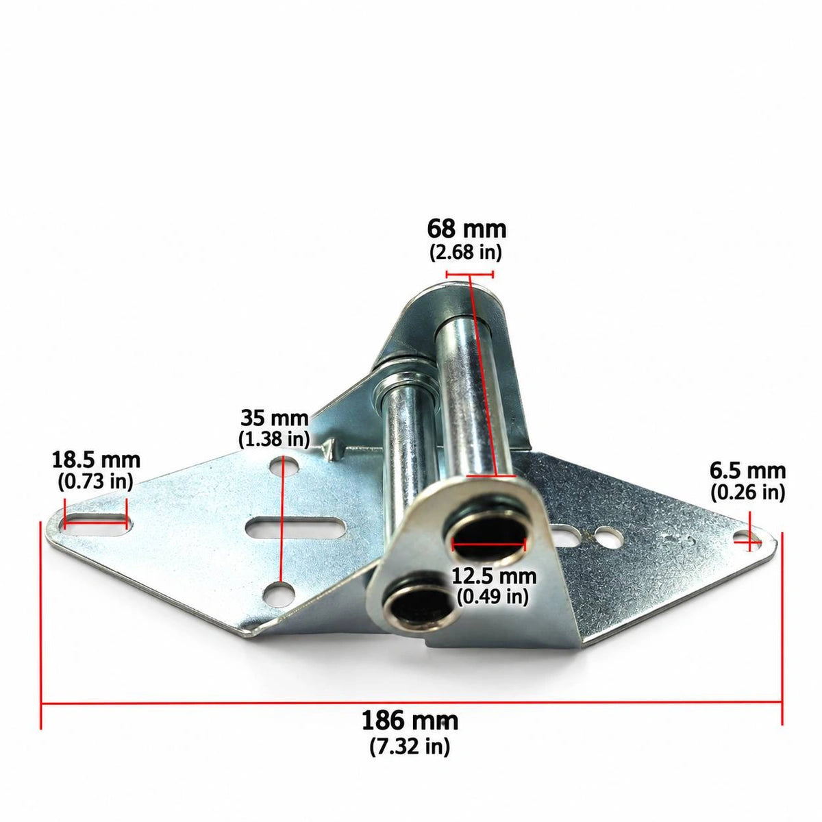 Sectional Garage Door Hinge, Zinc-Plated Steel Roller Bracket