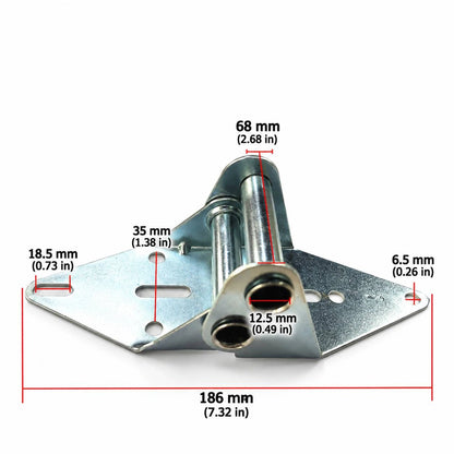 Sectional Garage Door Hinge, Zinc-Plated Steel Roller Bracket