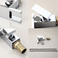 Luminous LED Color Changing Square Waterfall Bathroom Faucet