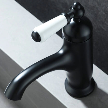 Solenne French Vintage Single-Handle Single-Hole Bathroom Sink Faucet