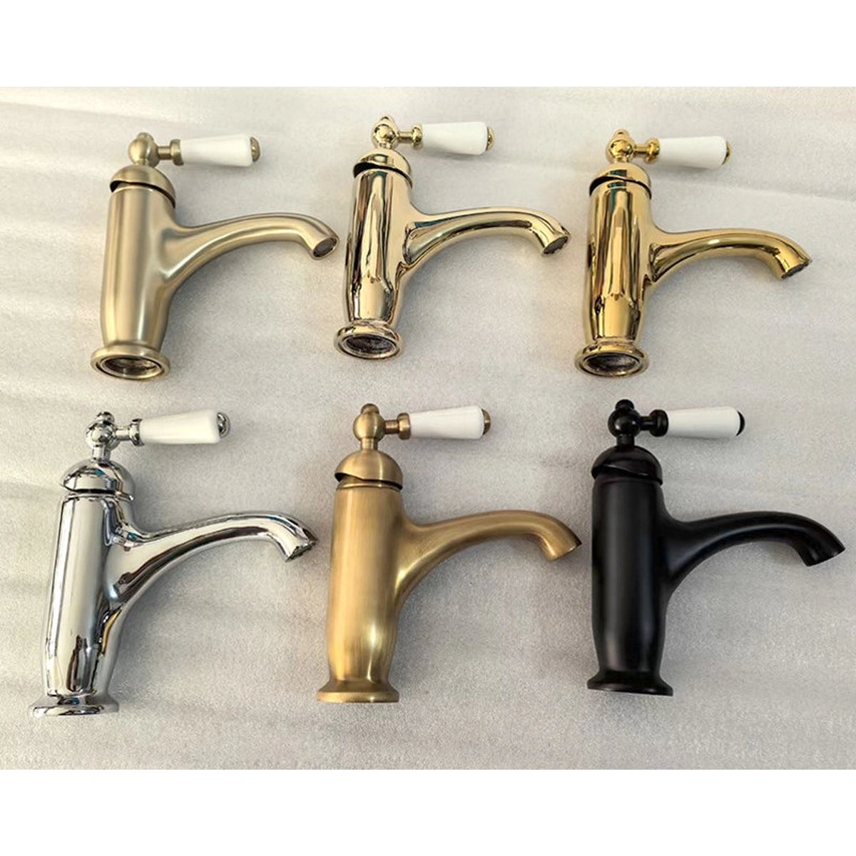 Solenne French Vintage Single-Handle Single-Hole Bathroom Sink Faucet