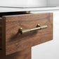 Solid Brass Textured Cabinet Handles in Antique Brass