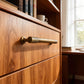 Solid Brass Textured Cabinet Handles in Antique Brass