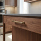 Solid Brass Textured Cabinet Handles in Antique Brass