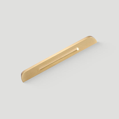 Recessed Brass Drawer Handles and Cabinet Knobs