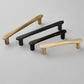 Tapered Arched Brass Kitchen Cabinet Pulls