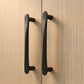 Tapered Arched Brass Kitchen Cabinet Pulls