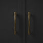 Tapered Arched Brass Kitchen Cabinet Pulls