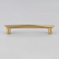 Tapered Arched Brass Kitchen Cabinet Pulls