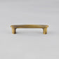 Tapered Arched Brass Kitchen Cabinet Pulls
