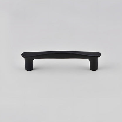 Tapered Arched Brass Kitchen Cabinet Pulls