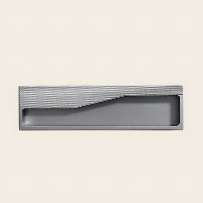 Textured Rectangular Recessed Cabinet Pulls for Drawers