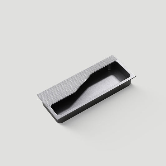 Textured Rectangular Recessed Cabinet Pulls for Drawers